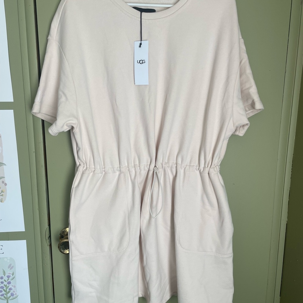NWT UGG Adjustable Waist Cream Dress Sz L - Picture 1 of 10